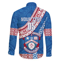 Custom Apifoou College Family Matching Off Shoulder Maxi Dress and Hawaiian Shirt Tongan Kupesi Pattern LT05 - Polynesian Pride