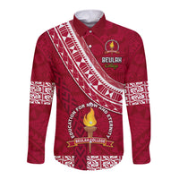 custom-beulah-college-long-sleeve-button-shirt-tongan-kupesi-pattern