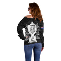 New Zealand Rugby Off Shoulder Sweater The Haka With Champions Cup LT05 - Polynesian Pride