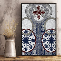 Hawaii Canvas Wall Art Barkcloth Pattern Vintage Style LT05 - Polynesian Pride