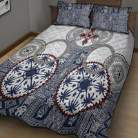 Hawaii Quilt Bed Set Barkcloth Pattern Vintage Style LT05 - Polynesian Pride