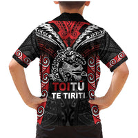 Aotearoa Mana Maori Family Matching Mermaid Dress and Hawaiian Shirt Toitu Te Tiriti