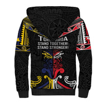 Tokelau And Aotearoa Sherpa Hoodie Together For Te Tiriti O Waitangi