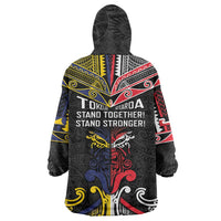 Tokelau And Aotearoa Wearable Blanket Hoodie Together For Te Tiriti O Waitangi
