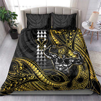 Hawaii Ikaika Warrior Helmet Bedding Set Gold Style LT05 - Polynesian Pride
