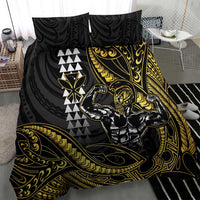 Hawaii Ikaika Warrior Helmet Bedding Set Gold Style LT05 - Polynesian Pride