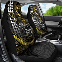 Hawaii Ikaika Warrior Helmet Car Seat Cover Gold Style