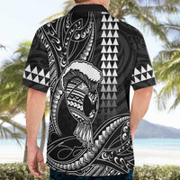 Hawaii Ikaika Warrior Helmet Hawaiian Shirt Black Tribal Tattoo