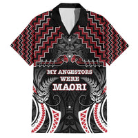 Aotearoa Family Matching Puletasi and Hawaiian Shirt Proud To Be Maori LT05 Dad's Shirt - Short Sleeve Red - Polynesian Pride