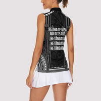 Aotearoa Toitu Te Tiriti Women Sleeveless Polo Shirt No Kiwi Without Iwi LT05 - Polynesian Pride