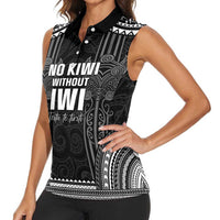 Aotearoa Toitu Te Tiriti Women Sleeveless Polo Shirt No Kiwi Without Iwi LT05 - Polynesian Pride