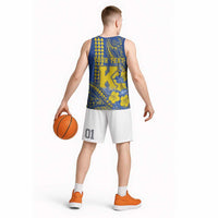 Personalised Hawaii Kaiser High School Basketball Jersey Tribal Tattoo With Hibiscus Flowers LT05 - Polynesian Pride