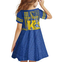 Personalised Hawaii Kaiser High School Family Matching Off Shoulder Maxi Dress and Hawaiian Shirt Tribal Tattoo With Hibiscus Flowers