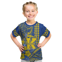 Personalised Hawaii Kaiser High School Kid T Shirt Tribal Tattoo With Hibiscus Flowers
