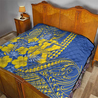 Hawaii Kaiser High School Quilt Tribal Tattoo With Hibiscus Flowers LT05 - Polynesian Pride