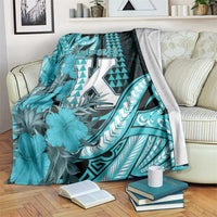 Hawaii Kapolei High School Blanket Tribal Tattoo With Hibiscus Flowers
