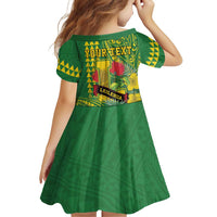 Personalised Hawaii Leilehua High School Family Matching Summer Maxi Dress and Hawaiian Shirt Tribal Tattoo With Hibiscus Flowers