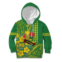 Personalised Hawaii Leilehua High School Kid Hoodie Tribal Tattoo With Hibiscus Flowers