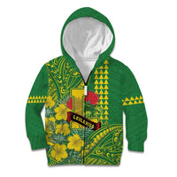 Personalised Hawaii Leilehua High School Kid Hoodie Tribal Tattoo With Hibiscus Flowers