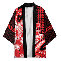 Personalised Hawaii Kalani High School Kimono Tribal Tattoo With Hibiscus Flowers