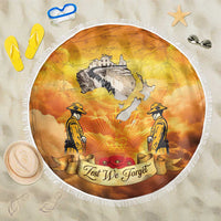 New Zealand And Australia ANZAC Day Beach Blanket Sinai Palestine Campaign Lest We Forget