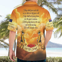 New Zealand And Australia ANZAC Day Hawaiian Shirt Sinai Palestine Campaign Lest We Forget