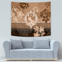Tonga Emancipation Day Tapestry Tongan Kupesi Ngatu Pattern Vintage Style LT05 - Polynesian Pride