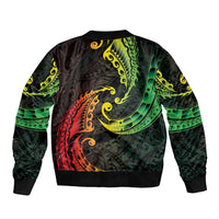 AAPI Heritage Month Bomber Jacket Kanaka Maoli Polynesian Tribal Wave