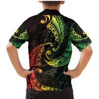 AAPI Heritage Month Family Matching Mermaid Dress and Hawaiian Shirt Kanaka Maoli Polynesian Tribal Wave