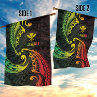 AAPI Heritage Month Garden Flag Kanaka Maoli Polynesian Tribal Wave