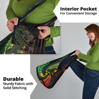 AAPI Heritage Month Grocery Bag Kanaka Maoli Polynesian Tribal Wave