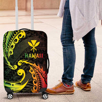 AAPI Heritage Month Luggage Cover Kanaka Maoli Polynesian Tribal Wave