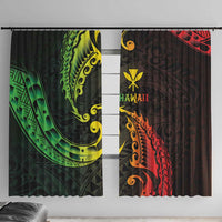 AAPI Heritage Month Window Curtain Kanaka Maoli Polynesian Tribal Wave