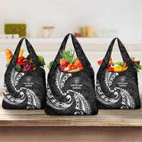 AAPI Heritage Month Grocery Bag American Samoa Polynesian Tribal Wave