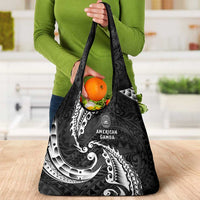 AAPI Heritage Month Grocery Bag American Samoa Polynesian Tribal Wave