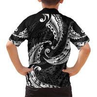 AAPI Heritage Month Kid Hawaiian Shirt American Samoa Polynesian Tribal Wave