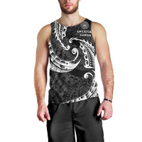 AAPI Heritage Month Men Tank Top American Samoa Polynesian Tribal Wave