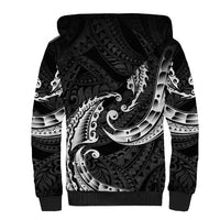 AAPI Heritage Month Sherpa Hoodie American Samoa Polynesian Tribal Wave