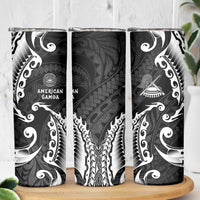 AAPI Heritage Month Skinny Tumbler American Samoa Polynesian Tribal Wave