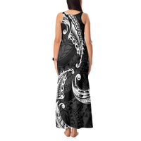 AAPI Heritage Month Tank Maxi Dress American Samoa Polynesian Tribal Wave LT05 - Polynesian Pride