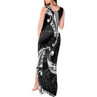 AAPI Heritage Month Tank Maxi Dress American Samoa Polynesian Tribal Wave LT05 - Polynesian Pride