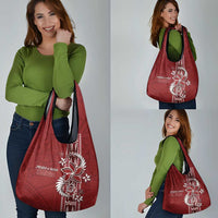 Tonga Language Week Grocery Bag Malo e Lelei Kupesi Ngatu Pattern