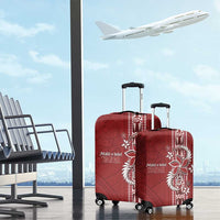 Tonga Language Week Luggage Cover Malo e Lelei Kupesi Ngatu Pattern
