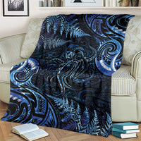 Aotearoa New Zealand Octopus Blanket Silver Fern Maori Pattern