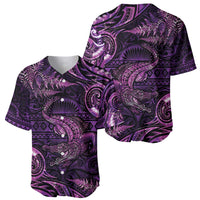 Aotearoa New Zealand Crocodile Baseball Jersey Silver Fern Maori Pattern LT05 - Polynesian Pride