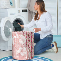 Samoa Teuila Laundry Basket Pink Samoan Siapo Motifs LT05 - Polynesian Pride