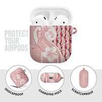 Samoa Teuila AirPods Case Pink Samoan Siapo Motifs LT05 - Polynesian Pride