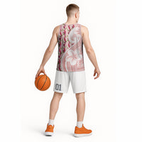 Samoa Teuila Basketball Jersey Pink Samoan Siapo Motifs LT05 - Polynesian Pride