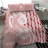 Samoa Teuila Bedding Set Pink Samoan Siapo Motifs LT05 - Polynesian Pride