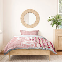 Samoa Teuila Bedding Set Pink Samoan Siapo Motifs LT05 - Polynesian Pride